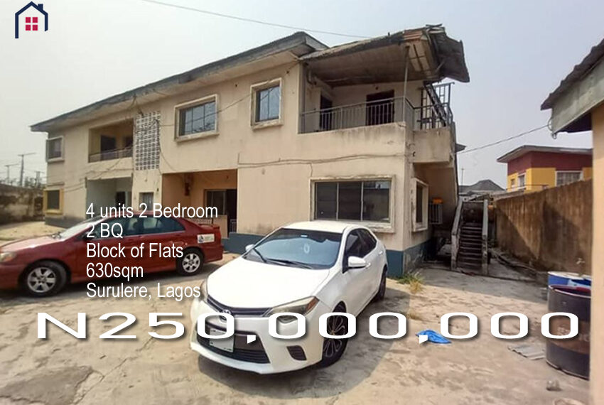 A block of flats for sale in Surulere